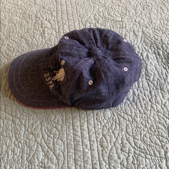 Blue and White Distressed Baseball Hat - Picture 3 of 6